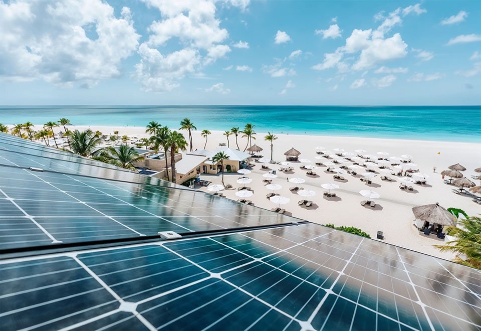Solar panels embrace ecotourism