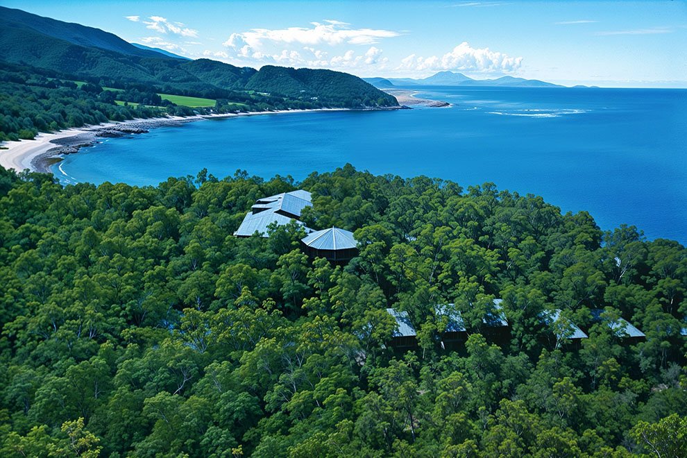 Aerial view, Thala Beach