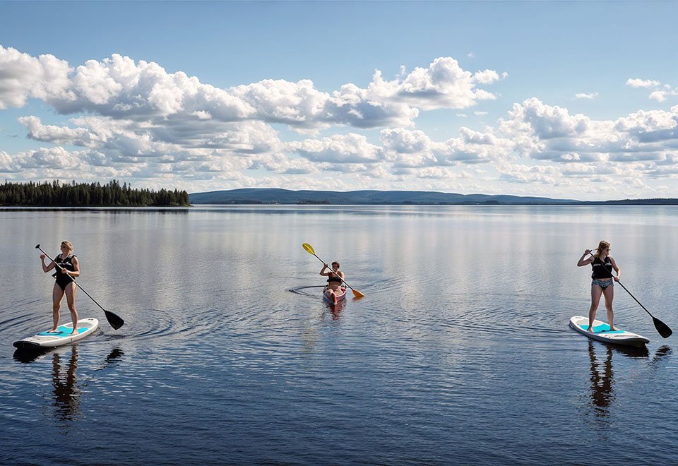 Lake watersports, kayaking and paddleboards