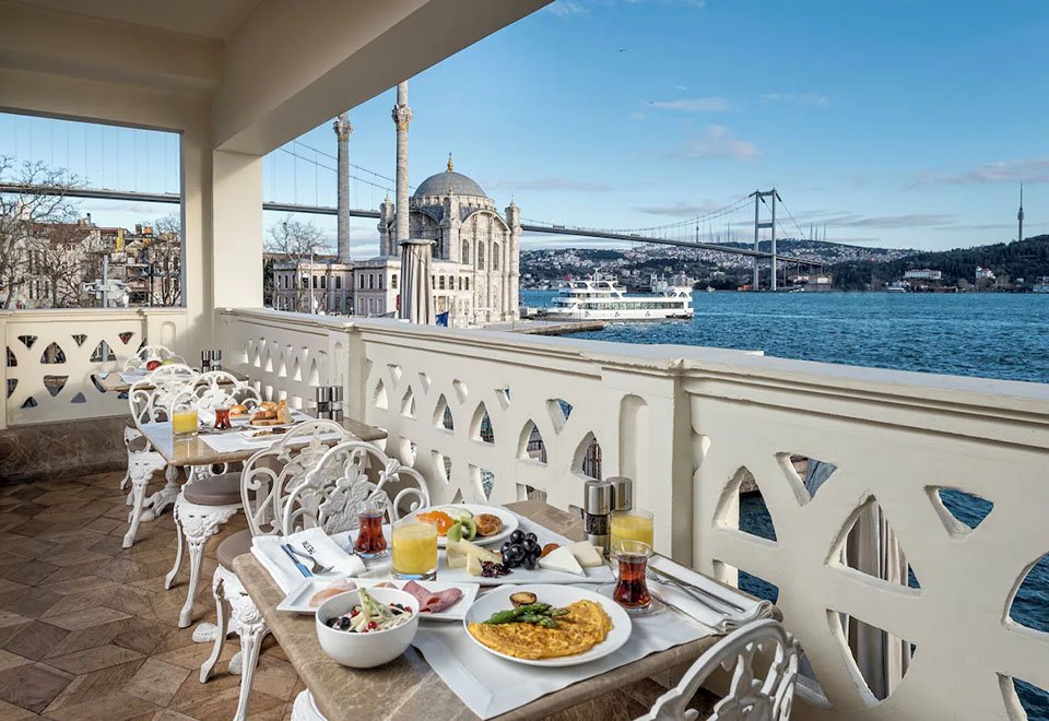 Outdoor dining view
